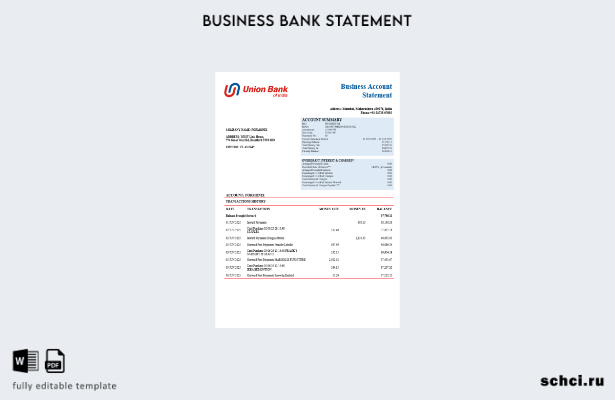 цифровая загрузка заявления о коммерческой фирме Union Bank of India Шаблон в фо